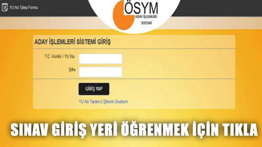 Osym Sinav Giris Yerleri Nasil Ogrenilir Takvim Egitim